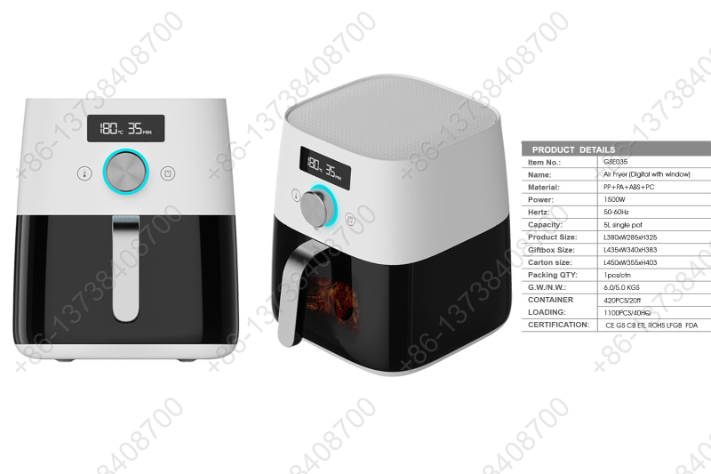 Air Fryer Healthy Cooking Air Frier Digital Air Fryer Digital Electric Cooker Adjustable Temperature Control Auto Shutoff